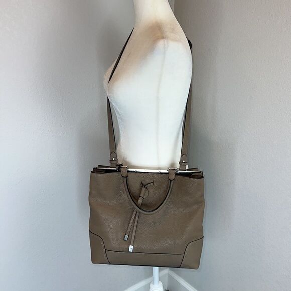 NWT Frye Faye Shoulder Bag- Gray/Taupe - Picture 11 of 11